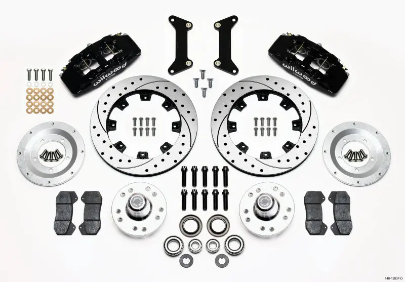 Wilwood Dynapro 6 Front Hub Kit 12.19In Drilled 79-87 Gm G Body 1