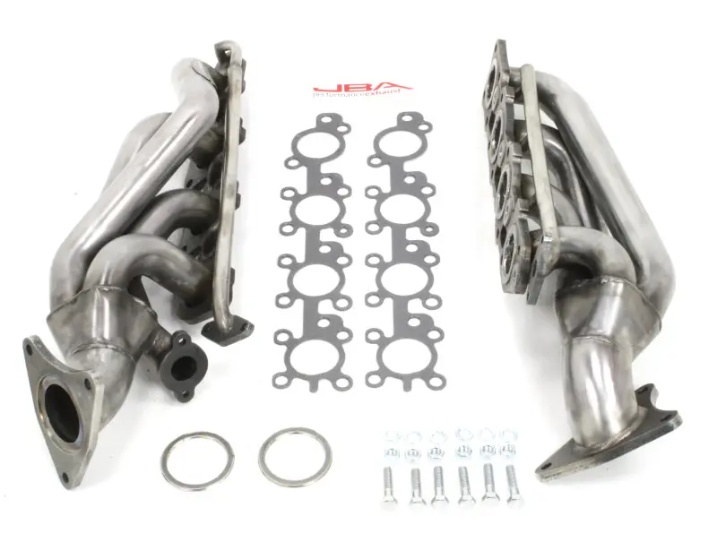 Jba Cat4Ward Long-Tube Header – 1-5/8" Primary Tubes, Raw 409 Stainless Steel For 2010–2019 Toyota 4.6L V8 1
