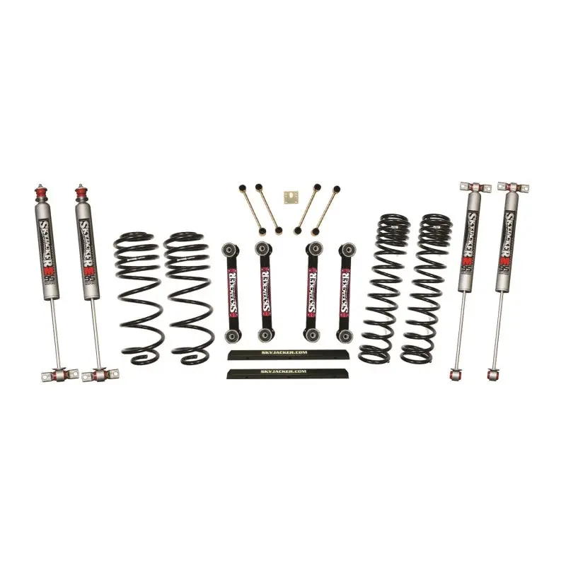 Skyjacker 4-Inch Dual-Rate Long-Travel Suspension Kit With M95 Monotube Shocks For 1997–2002 Jeep Tj 1