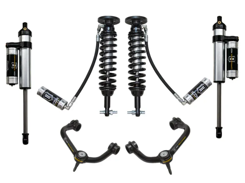Icon Stage 4 Suspension System For 2014 Ford F-150 4Wd – Adjustable 1.75–2.63-Inch Lift, Tubular Upper Control Arms 1