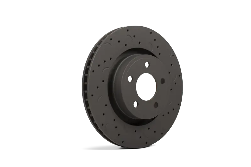 Hawk Talon Drilled And Slotted Rear Brake Rotors For 2010 Audi A3 Base Model 1