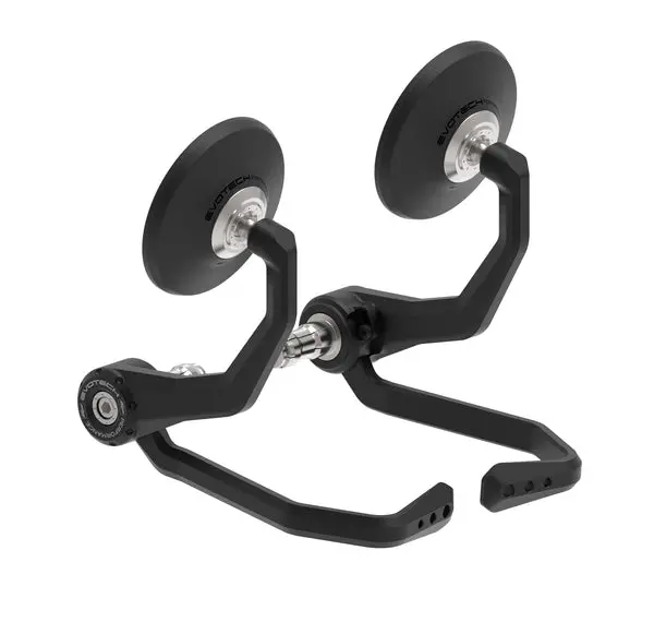 Evotech Bar End Mirrors With Integrated Brake Protector – Compatible With Ducati And Suzuki Motorcycles 1