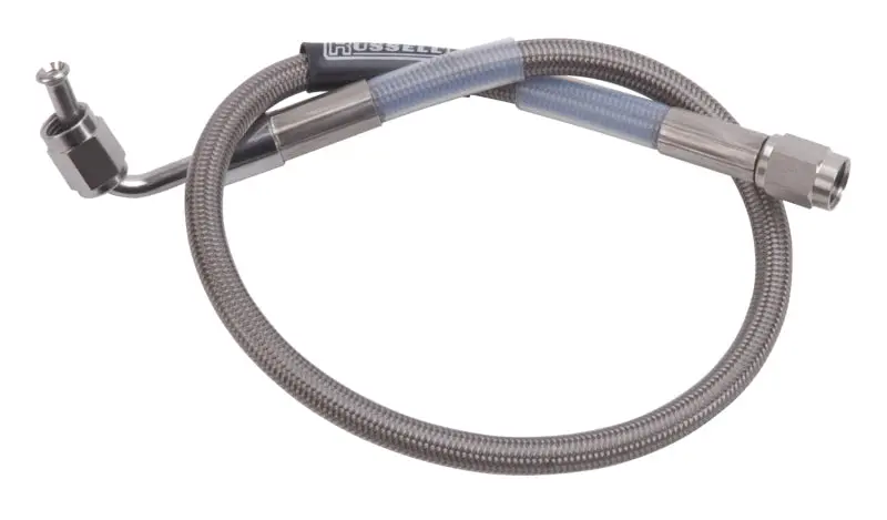Russell Performance 9" 90° Stainless Steel Brake Hose – Race-Grade Flex Line 1