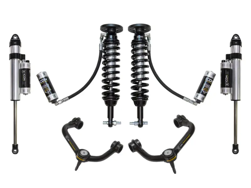 Icon Stage 5 Suspension System For 2014 Ford F-150 4Wd – Includes Tubular Upper Control Arms And 1.75–2.63" Lift 1