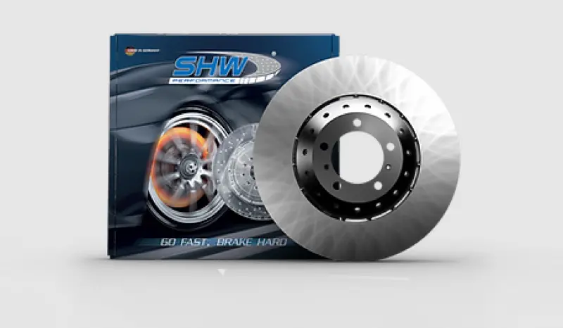 Shw Lightweight Smooth Front Brake Rotor For 2008–2010 Porsche Cayenne Turbo (4.8L) 1
