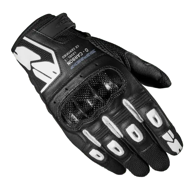 Spidi G-Carbon Premium Leather Motorcycle Gloves – Carbon-Fiber Reinforced Knuckle Protection 2