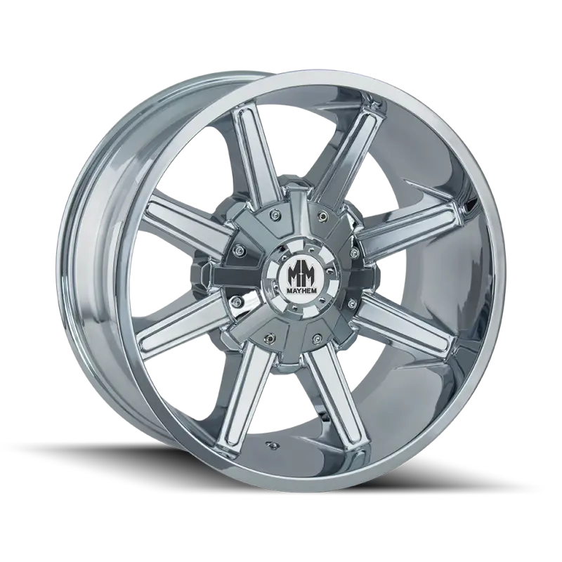 Mayhem 8104 Arsenal 20X10 / 8X165.1 Bp / -19Mm Offset / 130.8Mm Hub Chrome Wheel 1