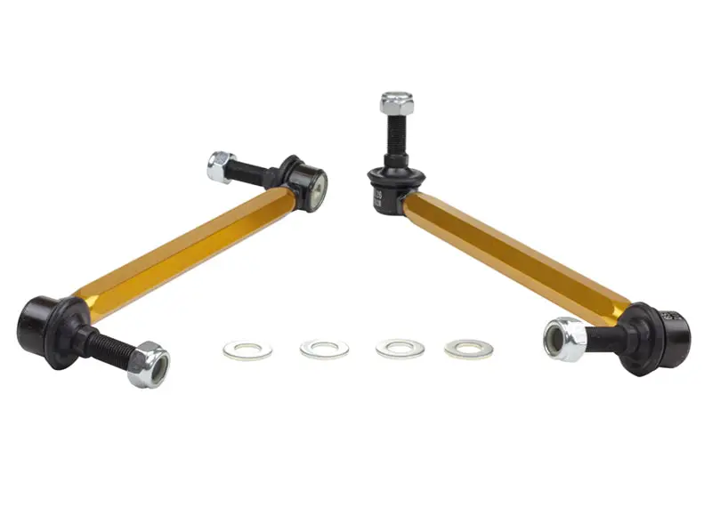 Whiteline 05+ Mustang Coupe 8Cyl (Inc Shelby Gt/ Gt500) Front Swaybar Link Kit H/Duty Adj Steel Ball 2
