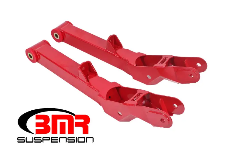 Bmr Non-Adjustable Rear Lower Control Arms With Polyurethane Bushings – Red Finish, For 2010–2015 Chevrolet Camaro (5Th Gen) 1