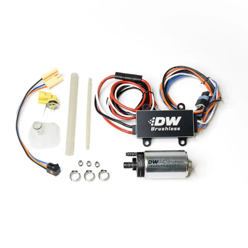 Deatschwerks Dw440 Brushless Fuel Pump — 440 Lph, W/Controller & Install Kit For 2011–2014 Mustang Gt 1