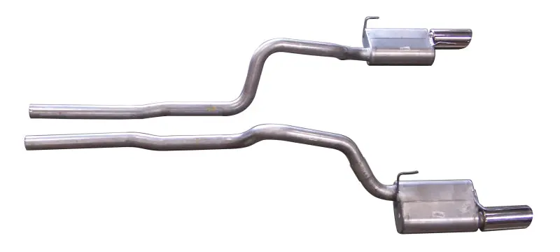 Gibson Stainless Steel Cat-Back Dual Exhaust System – 2.5-Inch, For 2005–2010 Ford Mustang Gt 4.6L 1