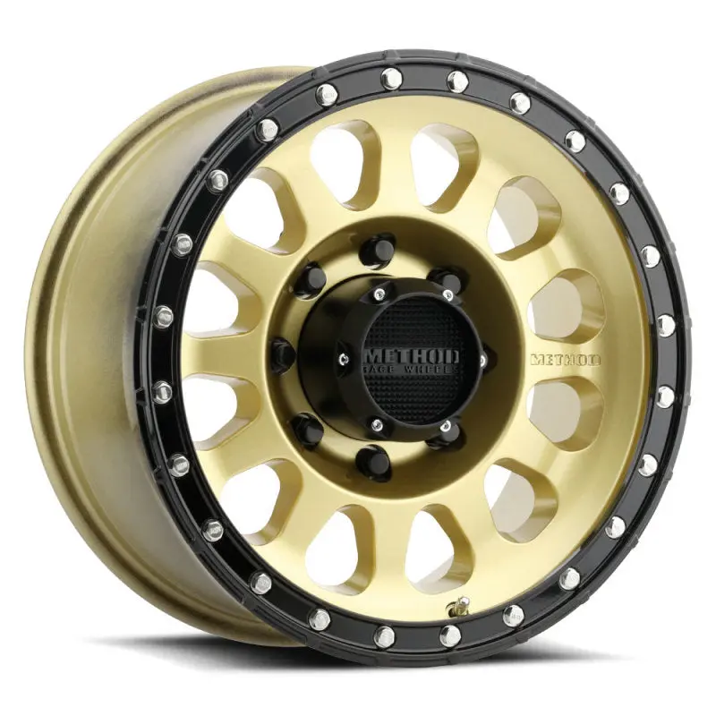 Method Mr315 Street Loc Wheel – 17X8.5 Inches, +25Mm Offset, 8X180 Bolt Pattern, 130.81Mm Center Bore, Gold/Black Finish 1