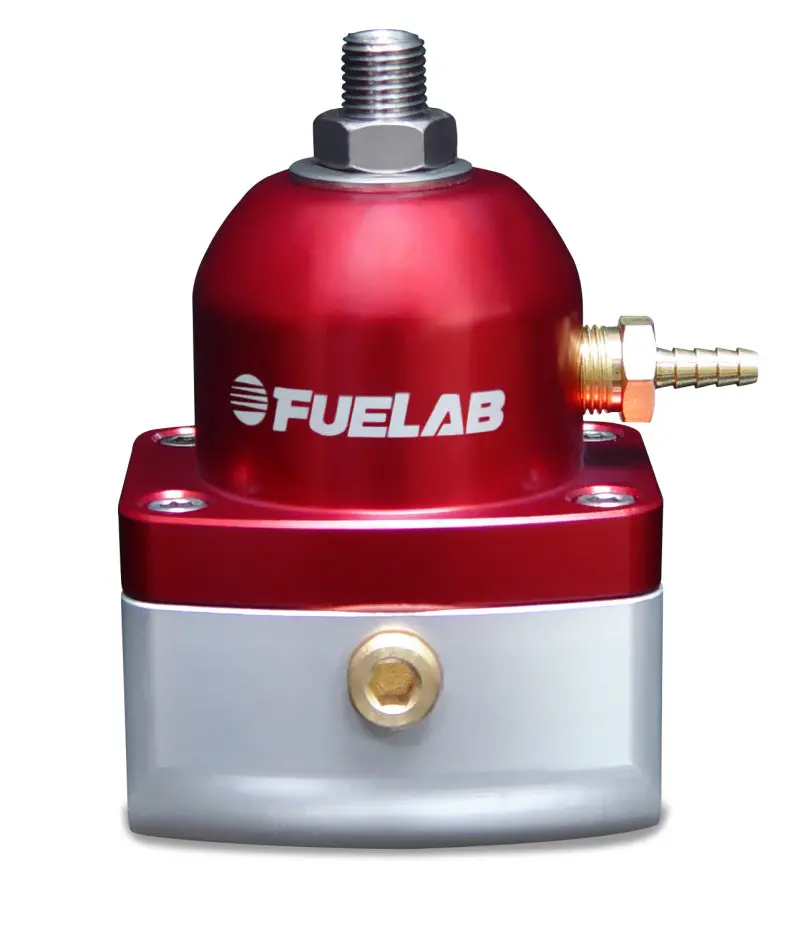 Fuelab 515 Adjustable Efi Fuel Pressure Regulator – 90–125 Psi, Dual -10An Inlets, Single -6An Return (Red) 1