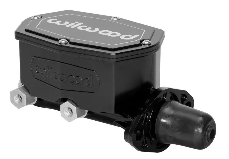 Wilwood Compact Tandem Master Cylinder – 1" Bore With Integrated Pushrod (Black) 1