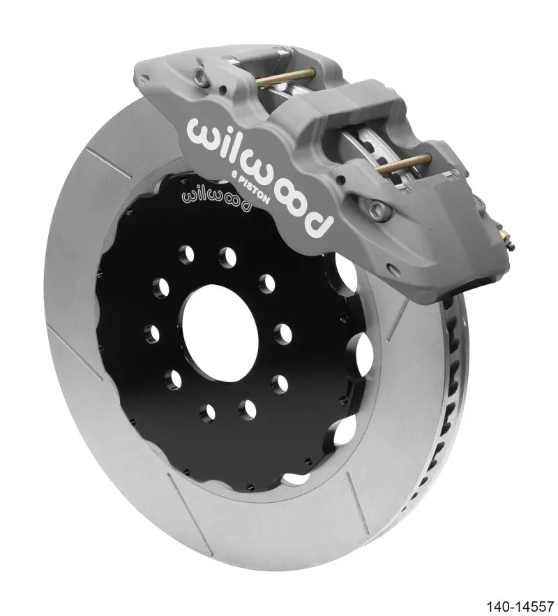 Wilwood Aero6 Big Brake Kit – Front Race Package, 14" Rotors, Black Finish For 1996–2013 Chevrolet Corvette Z06 (C5/C6) 1